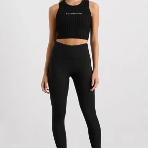 Hot Aje ATHLETICA Full Length Ribbed Legging 203 Black