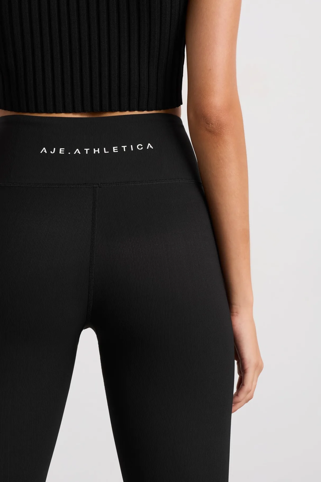 full_length_ribbed_legging__3.webp Hot Aje ATHLETICA Full Length Ribbed Legging 203 Black