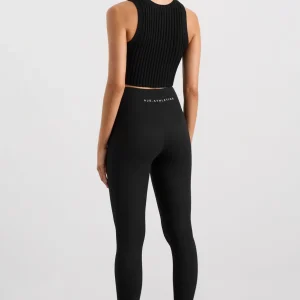 Hot Aje ATHLETICA Full Length Ribbed Legging 203 Black
