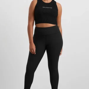 Hot Aje ATHLETICA Full Length Ribbed Legging 203 Black