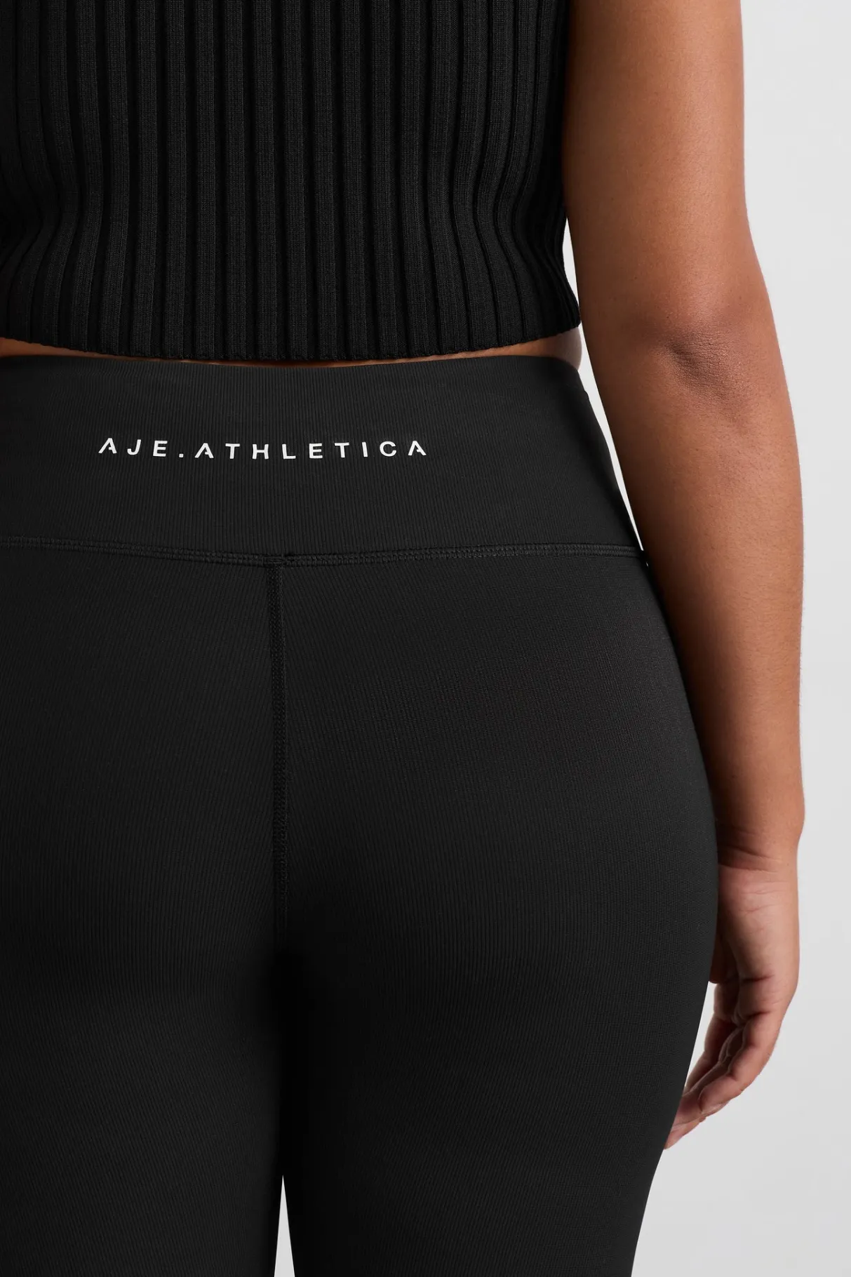 full_length_ribbed_legging__7.webp Hot Aje ATHLETICA Full Length Ribbed Legging 203 Black