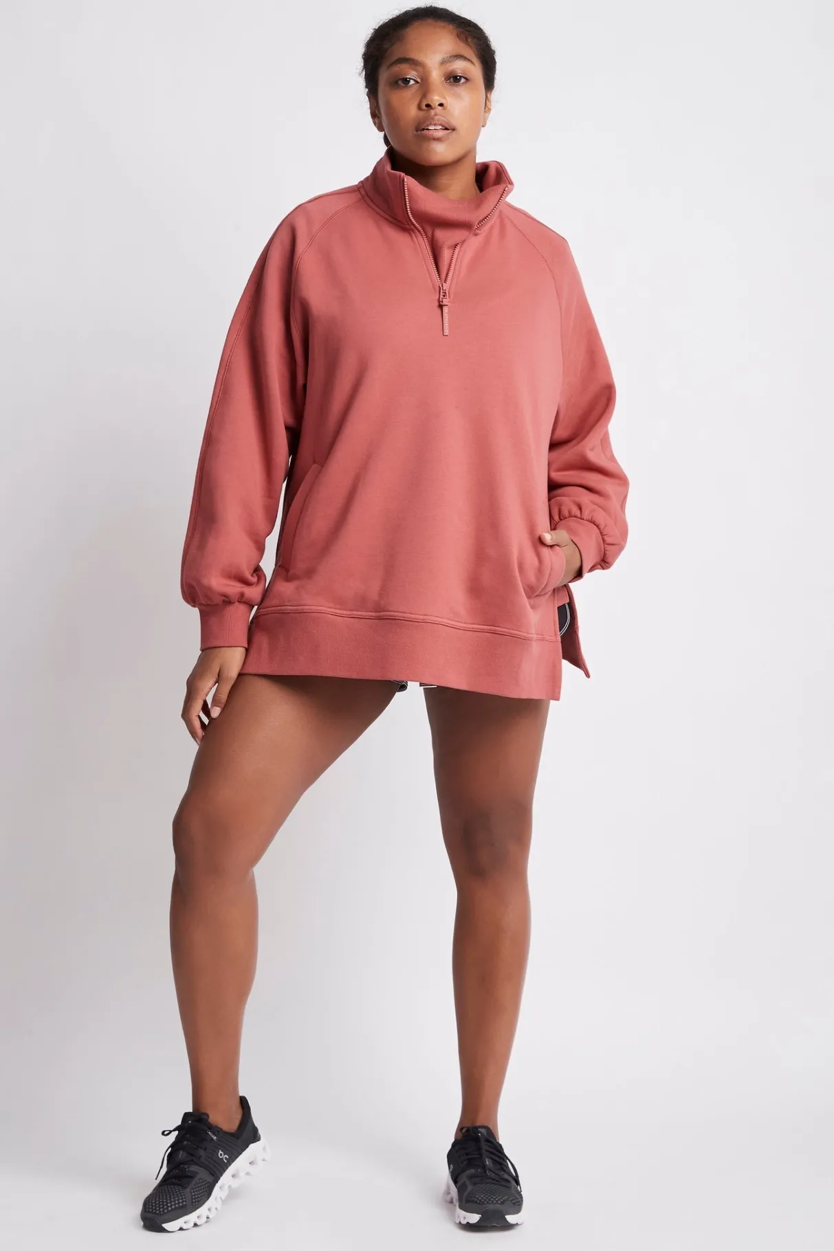 funnel_neck_fleece_jumper__10.webp Store Aje ATHLETICA Funnel Neck Fleece Jumper 004 Dusty Rose