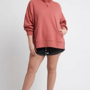 Store Aje ATHLETICA Funnel Neck Fleece Jumper 004 Dusty Rose