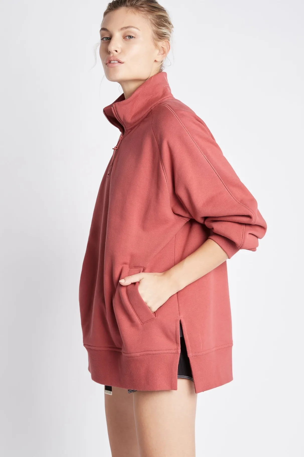 funnel_neck_fleece_jumper__2.webp Store Aje ATHLETICA Funnel Neck Fleece Jumper 004 Dusty Rose