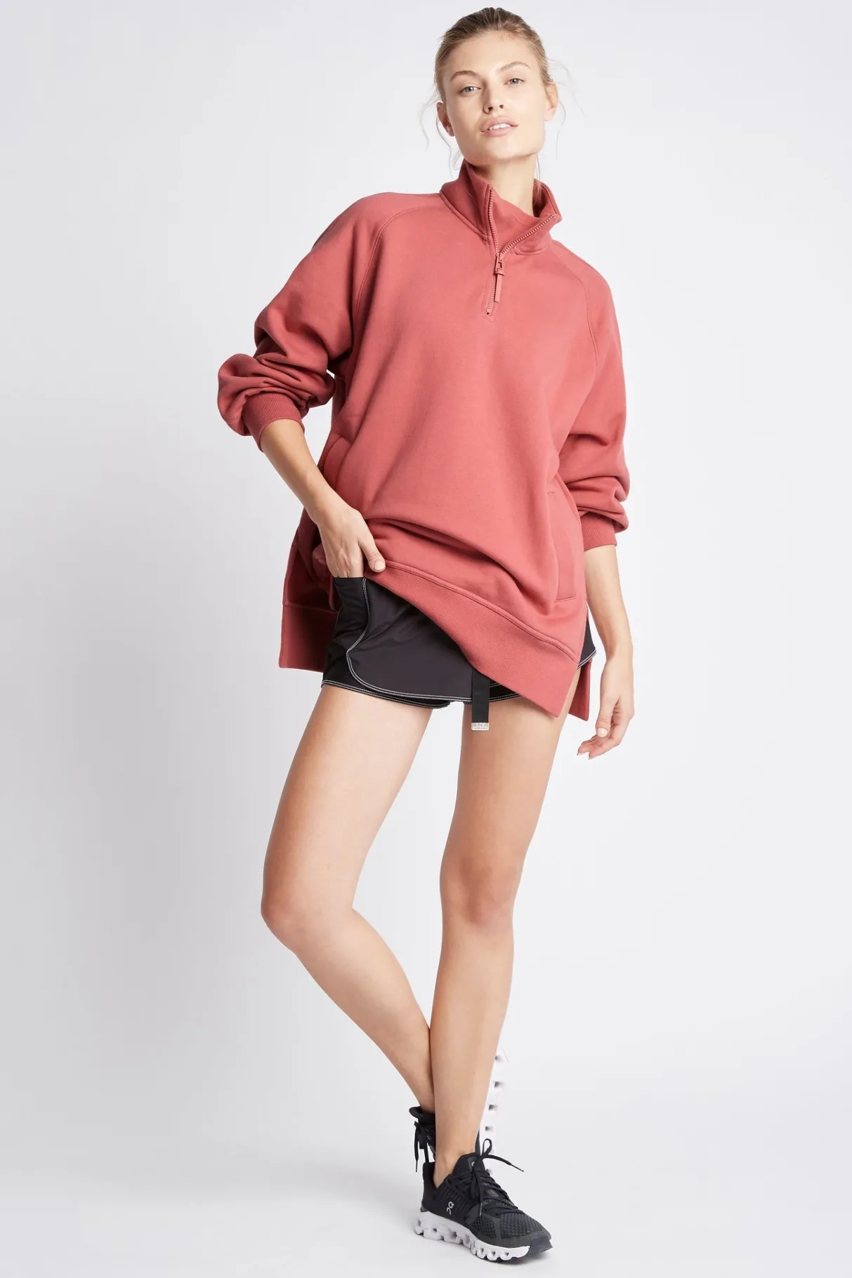 funnel_neck_fleece_jumper__5.webp Store Aje ATHLETICA Funnel Neck Fleece Jumper 004 Dusty Rose