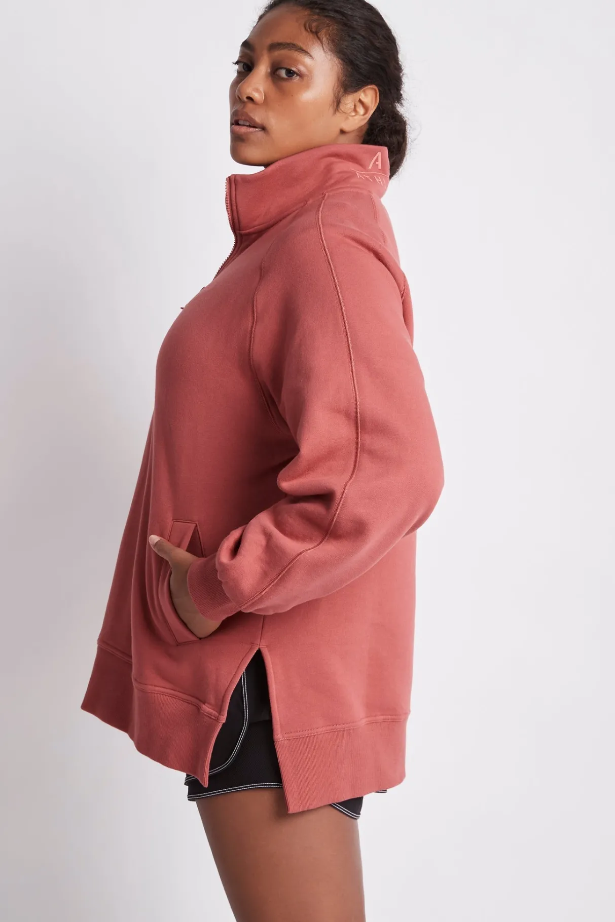funnel_neck_fleece_jumper__6.webp Store Aje ATHLETICA Funnel Neck Fleece Jumper 004 Dusty Rose