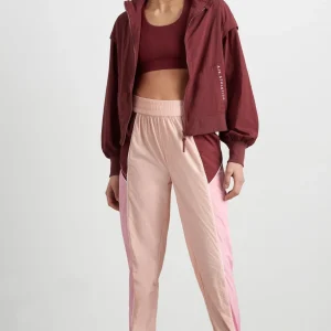 Best Sale Aje ATHLETICA Gathered Cut Out Jacket 737 Burnt Burgundy/Bonbon Pink