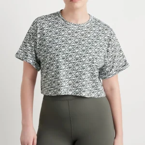 Flash Sale Aje ATHLETICA Geo Print Crop T-Shirt 105 Geo Print/White