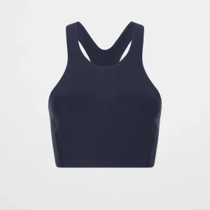 Best Sale Aje ATHLETICA High Neck Scuba Bra 330 Galaxy Blue