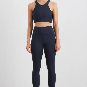 Best Sale Aje ATHLETICA High Neck Scuba Bra 330 Galaxy Blue