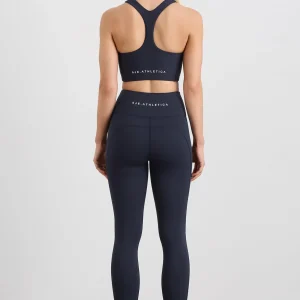 Best Sale Aje ATHLETICA High Neck Scuba Bra 330 Galaxy Blue