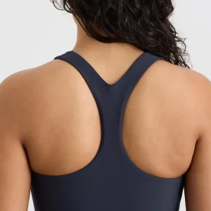 Best Sale Aje ATHLETICA High Neck Scuba Bra 330 Galaxy Blue