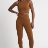 New Aje ATHLETICA High Rise 7/8 Legging 211 Coffee/Gold