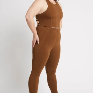 New Aje ATHLETICA High Rise 7/8 Legging 211 Coffee/Gold