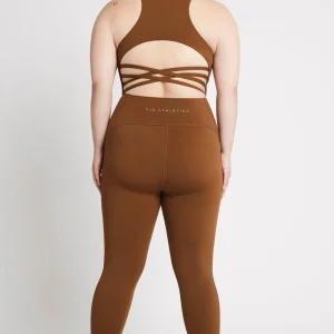 New Aje ATHLETICA High Rise 7/8 Legging 211 Coffee/Gold