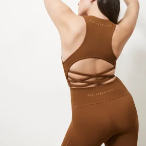 New Aje ATHLETICA High Rise 7/8 Legging 211 Coffee/Gold