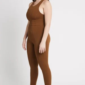 New Aje ATHLETICA High Rise 7/8 Legging 211 Coffee/Gold