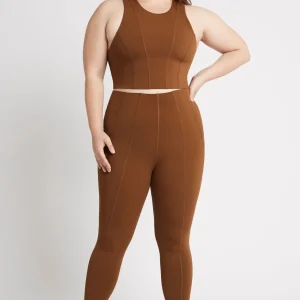 New Aje ATHLETICA High Rise 7/8 Legging 211 Coffee/Gold