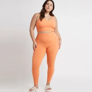 Best Aje ATHLETICA High Rise 7/8 Logo Legging 203 Tangerine Orange-Sand