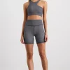New Aje ATHLETICA High Rise Bike Shorts 607 Herringbone Print