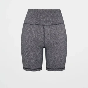 New Aje ATHLETICA High Rise Bike Shorts 607 Herringbone Print