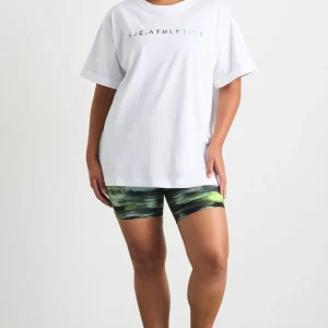 Store Aje ATHLETICA High Rise Bike Shorts 607 Khaki Brushstroke