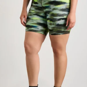 Store Aje ATHLETICA High Rise Bike Shorts 607 Khaki Brushstroke