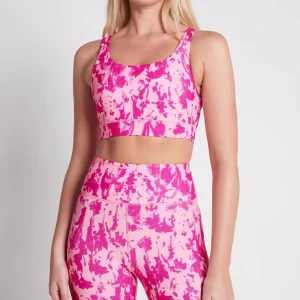 Best Sale Aje ATHLETICA High Rise Bike Shorts 607 Painterly Pink
