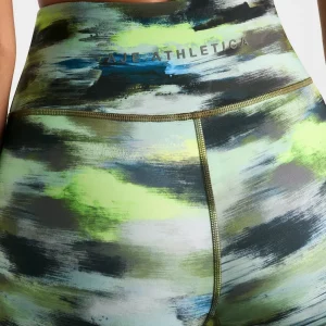 Store Aje ATHLETICA High Rise Bike Shorts 607 Khaki Brushstroke