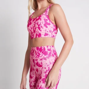 Best Sale Aje ATHLETICA High Rise Bike Shorts 607 Painterly Pink