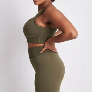 Fashion Aje ATHLETICA High Rise Bike Shorts 018 Khaki