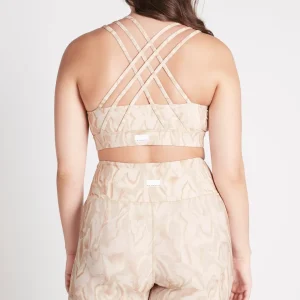 Best Sale Aje ATHLETICA High Rise Bike Shorts 607 Light Ivory Marble