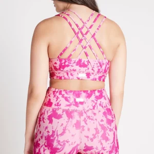 Best Sale Aje ATHLETICA High Rise Bike Shorts 607 Painterly Pink