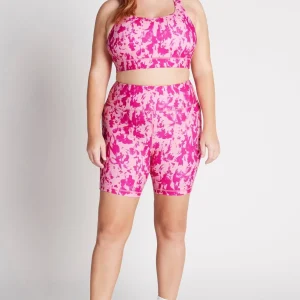 Best Sale Aje ATHLETICA High Rise Bike Shorts 607 Painterly Pink