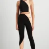 Cheap Aje ATHLETICA High Rise Colour Block 7/8 Legging 226 Black/Beige