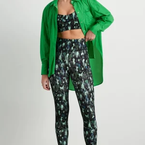 Best Aje ATHLETICA High Rise Contrast 7/8 Legging 210 Green Painted Freeform