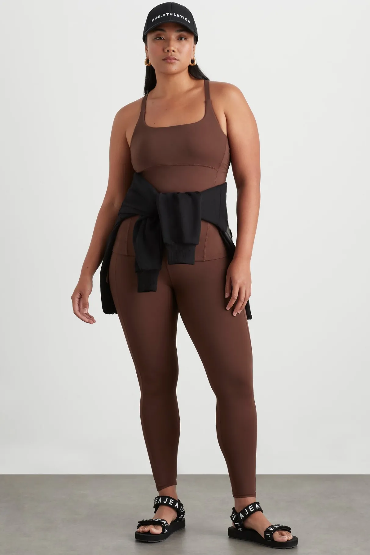 high_rise_drawstring_full_length_legging__12.webp Shop Aje ATHLETICA High Rise Drawstring Full Length Legging 225 Dark Chocolate