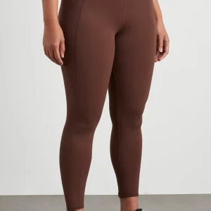 Shop Aje ATHLETICA High Rise Drawstring Full Length Legging 225 Dark Chocolate