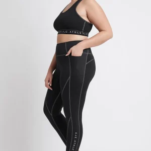 Outlet Aje ATHLETICA High Rise Full Length Panelled Legging 020 Black/White