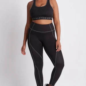 Outlet Aje ATHLETICA High Rise Full Length Panelled Legging 020 Black/White