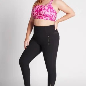 Outlet Aje ATHLETICA High Rise Full Length Zip Rib Legging 216 Black/Gold