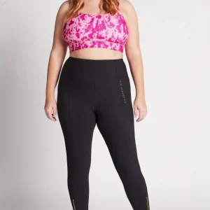 Outlet Aje ATHLETICA High Rise Full Length Zip Rib Legging 216 Black/Gold