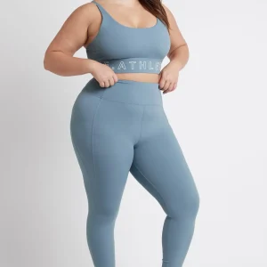 Cheap Aje ATHLETICA High Rise Logo Full Length Legging 206 Storm Blue