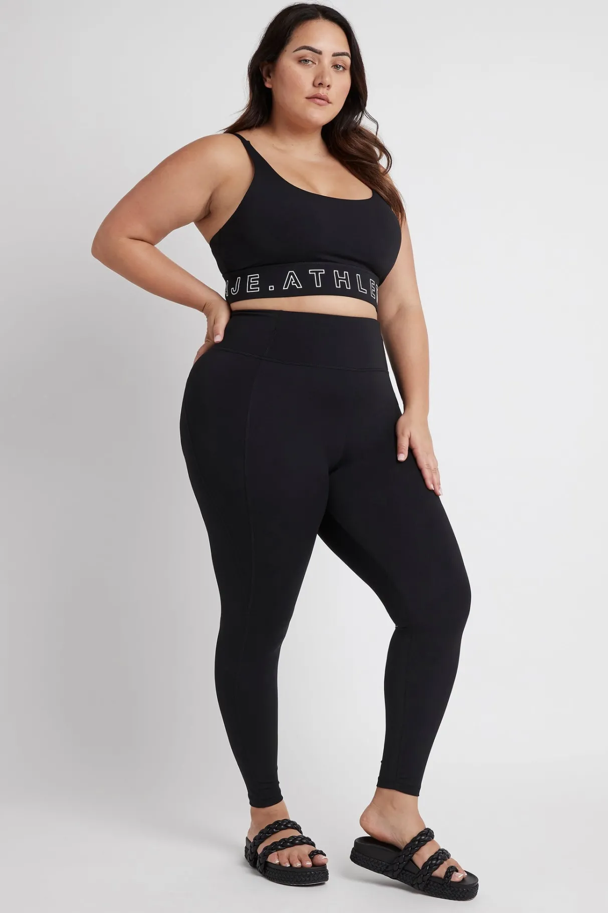 high_rise_logo_full_length_legging__11.webp Outlet Aje ATHLETICA High Rise Logo Full Length Legging 206 Black/White