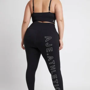 Outlet Aje ATHLETICA High Rise Logo Full Length Legging 206 Black/White