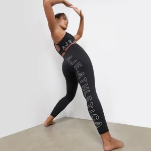 Outlet Aje ATHLETICA High Rise Logo Full Length Legging 206 Black/White