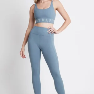 Cheap Aje ATHLETICA High Rise Logo Full Length Legging 206 Storm Blue