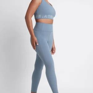 Cheap Aje ATHLETICA High Rise Logo Full Length Legging 206 Storm Blue
