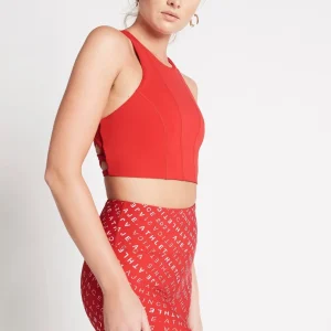 Online Aje ATHLETICA High Rise Logo Shorts 607 Garnet Red/Rose Quartz