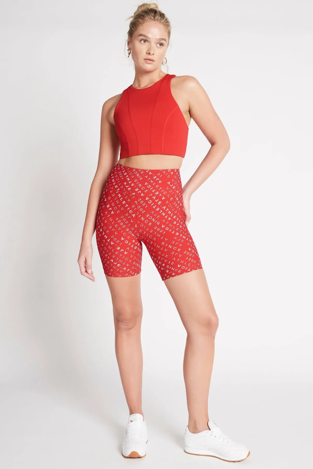 high_rise_logo_shorts__5.webp Online Aje ATHLETICA High Rise Logo Shorts 607 Garnet Red/Rose Quartz